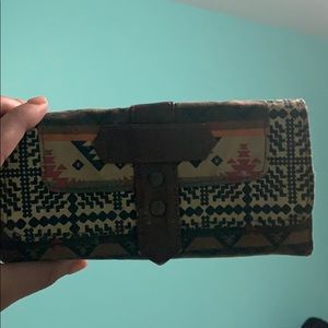 Tribal trifold wallet